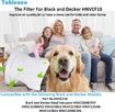 HNVCF10 Replacement Filters, Compatible with Black and Decker Dustbuster Hand Vacuums (6 Pack)