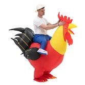 155-190cm Inflatable Christmas Rooster Costume Blow Up Suit for Cosplay and Christmas Party