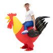155-190cm Inflatable Christmas Rooster Costume Blow Up Suit for Cosplay and Christmas Party