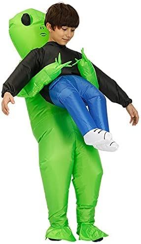 Inflatable Christmas Alien Costume Blow Up Suit Cosplay Costume Christmas Party All sizes fit