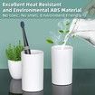 Bathroom Toothbrush Holder Wall Mounted Automatic Toothpaste Dispenser - Electric Toothbrush Holder with Toothpaste Squeezer,Magnetic Cup,Storage Drawer and 4 Toothbrush Organizer Slots(Black,2 cups)