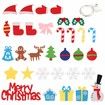 DIY Felt Christmas Tree Wall Hanging Xmas Tree with 36pcs Ornaments 3m 50 LEDs String Lights Christmas Decoration 98x69cm