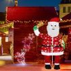 180CM 3D Christmas Santa Claus Light Christmas LED Light Decorations Indoor Outdoor