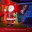 180CM 3D Christmas Santa Claus Light Christmas LED Light Decorations Indoor Outdoor