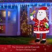 180CM 3D Christmas Santa Claus Light Christmas LED Light Decorations Indoor Outdoor