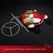 180CM 3D Christmas Santa Claus Light Christmas LED Light Decorations Indoor Outdoor