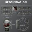 Military Smart Watches for Men,1.71Inch Smartwatch for Android and iPhone,Fitness Tracker with Blood Pressure,Heart Rate,Blood Oxygen Monitor,Tactical Watch (Green)