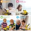 Motorized STEM Building Toys 6 in 1 Construction Blocks Toys with Electric Motor 193 Pcs Engineering Toys Gift Age 5+