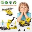 Motorized STEM Building Toys 6 in 1 Construction Blocks Toys with Electric Motor 193 Pcs Engineering Toys Gift Age 5+
