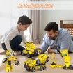 Motorized STEM Building Toys 6 in 1 Construction Blocks Toys with Electric Motor 193 Pcs Engineering Toys Gift Age 5+