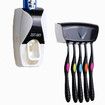 Dust-Proof Toothpaste Dispenser Toothpaste Squeezer Kit (Black)