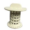 Revolutionary Tub Drain Protector Hair Catcher,Strainer, Snare, White 2pcs