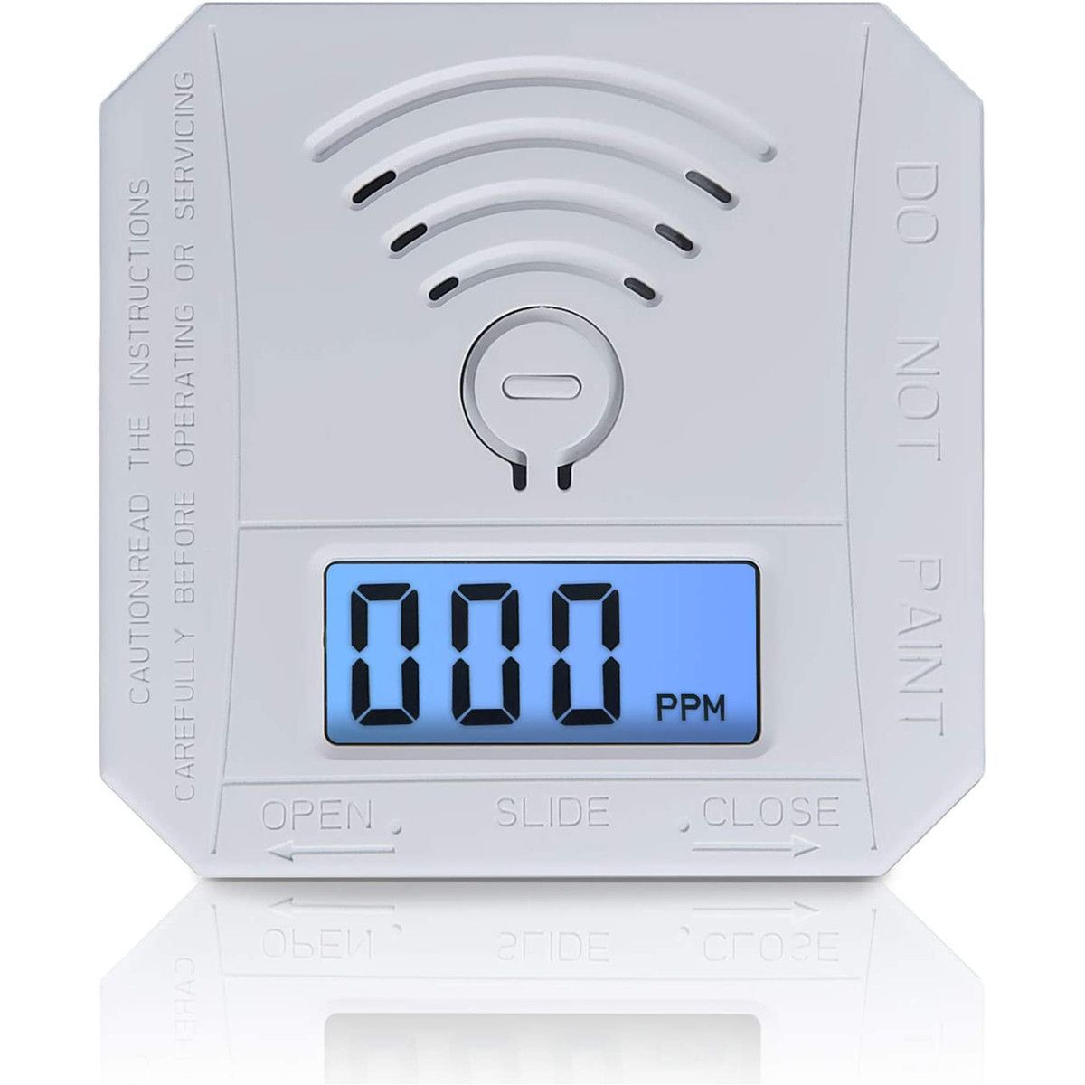 Carbon Monoxide Detector,CO Gas Monitor Alarm Detector,CO Sensor with LED Digital Display for Home,Depot,Battery Powered