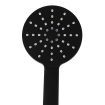 Rain Shower Head Set Black Round Brass Taps Mixer Handheld High Pressure 10"
