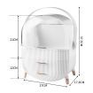 Makeup Organizer Case Drawer Portable Cosmetic Jewellery Storage Box White