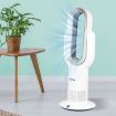 Bladeless Electric Fan Cooler Heater 2 In 1 Air Cool Sleep Timer Remote Control