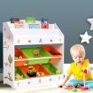 Levede Kids Toy Box Organiser Bookshelf 6 Bins Display Shelf Storage Rack Drawer