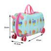BoPeep Kids Ride On Suitcase Children Travel Luggage Carry Bag Trolley Ice Cream