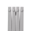 Wooden Pet Gate Dog Fence Retractable Barrier Portable Door 4 Panel White