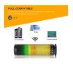Portable stereo speaker with LED lighting