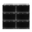 Plastic Shoes Boxes Clear Sneaker Display Storage Case Stackable Container 6pk