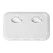 Manan Access Hatch White Lid Locked Caravan Storage Boat RV Camper 440x315mm
