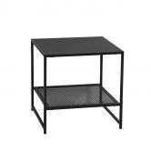 Levede 2-Tier Side Table Open Design Steel Home Shelf Compact Storage End Table