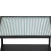 Levede 2-Tier Side Table Open Design Steel Home Shelf Safety Glass End Table