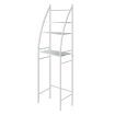 Duxta 3 Over Tiers Toilet Shelf Bathroom Rack Storage Stand Organiser Wash Machine Steel White