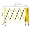 Expandable Portable Safety Barrier With Castors 510cm Retractable Isolation Fence