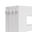 PaWz Wooden Pet Gate Dog Fence Safety Stair Barrier Security Door 4 Panels White