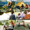 Double Camping Sleeping Pad,Inflatable Camping Pad Foot Press Ultralight 2 Person Camping Mat with Pillow for Camping Hiking Traveling Backpacking Tent