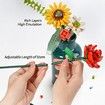Sunflowers Building Block Sets for Women Artificial Flowers Creative Toys Kits Birthday Christmas Home 547 PCS(Not Compatible with Legos Set )