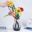 Flower Bouquet Building Sets, Artificial Flowers, DIY Unique Decoration Home, 456 Pieces Botanical Collection (Not Compatible with Legos Set )