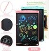 LCD Writing Tablet,2 Packs Drawing Pads for Kids Age3+,8.5 Inch Colorful Lines Doodle Scribble Boards Educational Toys for Boys Girls