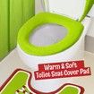 Bathroom Set Christmas Grinch Decor Toilet Seat Cover Rug 4 Piece Indoor Home Festive Xmas Ornaments