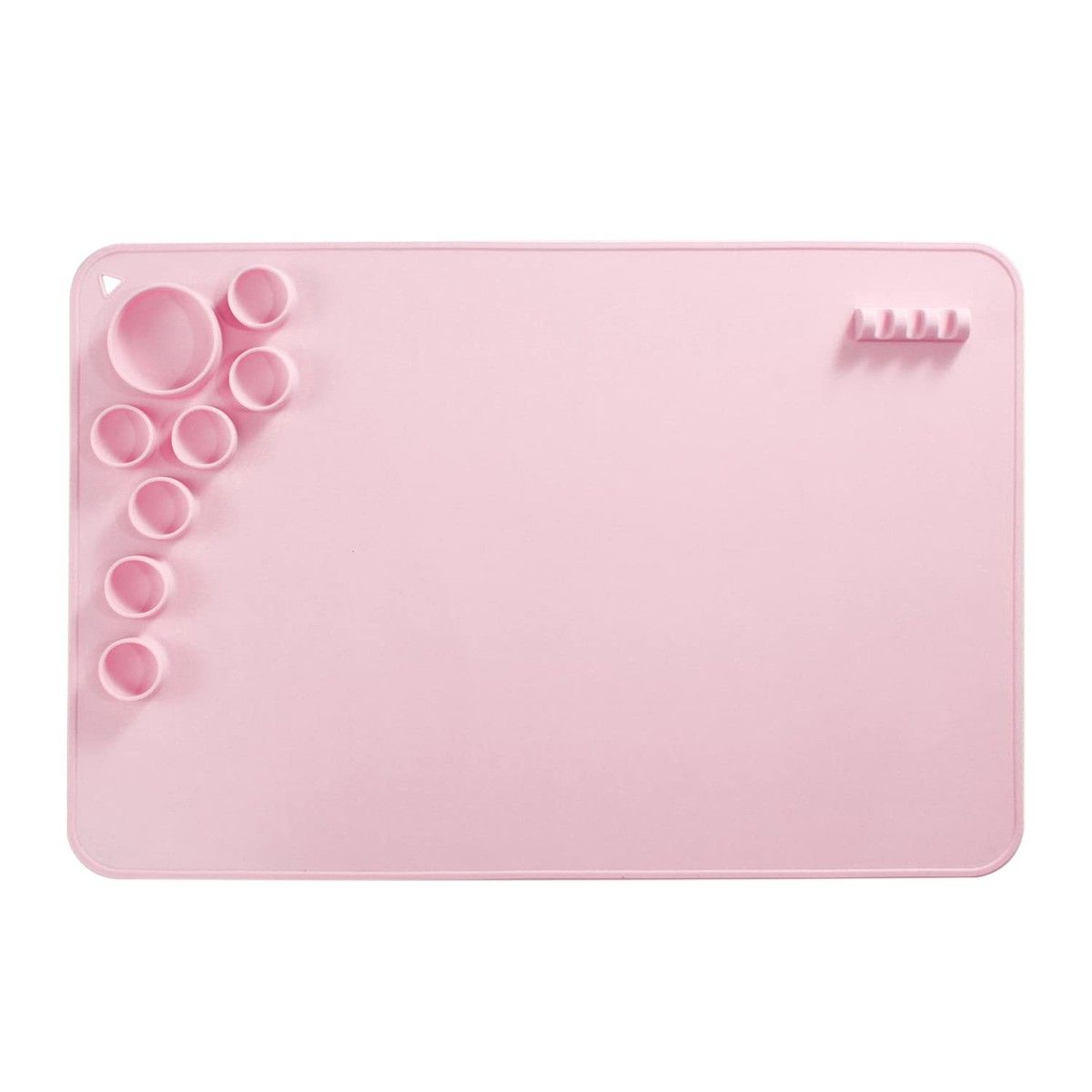 Silicone Craft Mat for Resin Casting 40*60cm Non Stick Silicone Sheet with Cleaning Cut for Oil Painting, Art, Clay and Play(pink)