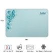 Silicone Craft Mat for Resin Casting 40*60cm Non Stick Silicone Sheet with Cleaning Cut for Oil Painting, Art, Clay and Play(blue)