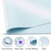 Silicone Craft Mat for Resin Casting 40*60cm Non Stick Silicone Sheet with Cleaning Cut for Oil Painting, Art, Clay and Play(blue)