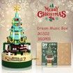 360 Pcs Christmas Building Blocks Set Christmas Tree Music Box Room Desktop Decorations for Adult Kids Party 6+