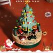 360 Pcs Christmas Building Blocks Set Christmas Tree Music Box Room Desktop Decorations for Adult Kids Party 6+
