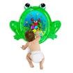 Frog Baby Water Mat, Tummy Tumbling Baby Toys, Inflatable Play Mat, Fun Play Center for Newborn Early Development Activities