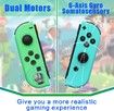Joycon Controller Replacement for Switch,Left Right Controller Compatible with Switch Joycon Wireless Controller with Double Vibration Support Wake-up and Screenshot