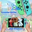 Joycon Controller Replacement for Switch,Left Right Controller Compatible with Switch Joycon Wireless Controller with Double Vibration Support Wake-up and Screenshot