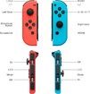 Joy Con Controller Compatible with Nintendo Switch/Lite/OLED,Replacement for Switch Joy Pad,Wireless Controllers Support Dual Vibration/Wake-up/Motion Control