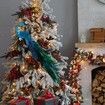 Christmas Tree Ornaments Gorgeous And Delicate Glittered Bird Faux Peacock Decoration