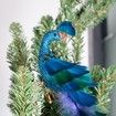 Christmas Tree Ornaments Gorgeous And Delicate Glittered Bird Faux Peacock Decoration