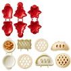 Mini Hand Pie Molds Kit Set of 6 Dough Presser Pocket Pie Molds for Halloween Christmas