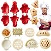 Mini Hand Pie Molds Kit Set of 6 Dough Presser Pocket Pie Molds for Halloween Christmas