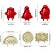 Mini Hand Pie Molds Kit Set of 6 Dough Presser Pocket Pie Molds for Halloween Christmas
